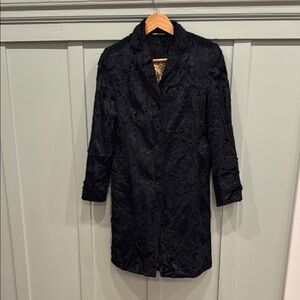 Principles Vintage Faux Fur Black Women's Coat - size 12